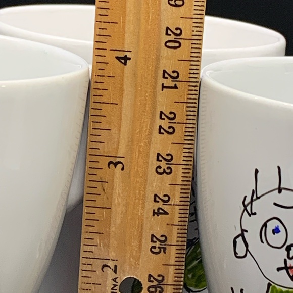 Set of 3 original art coffee cups!  IKEA FARGRIK 8 oz. - Picture 8 of 8